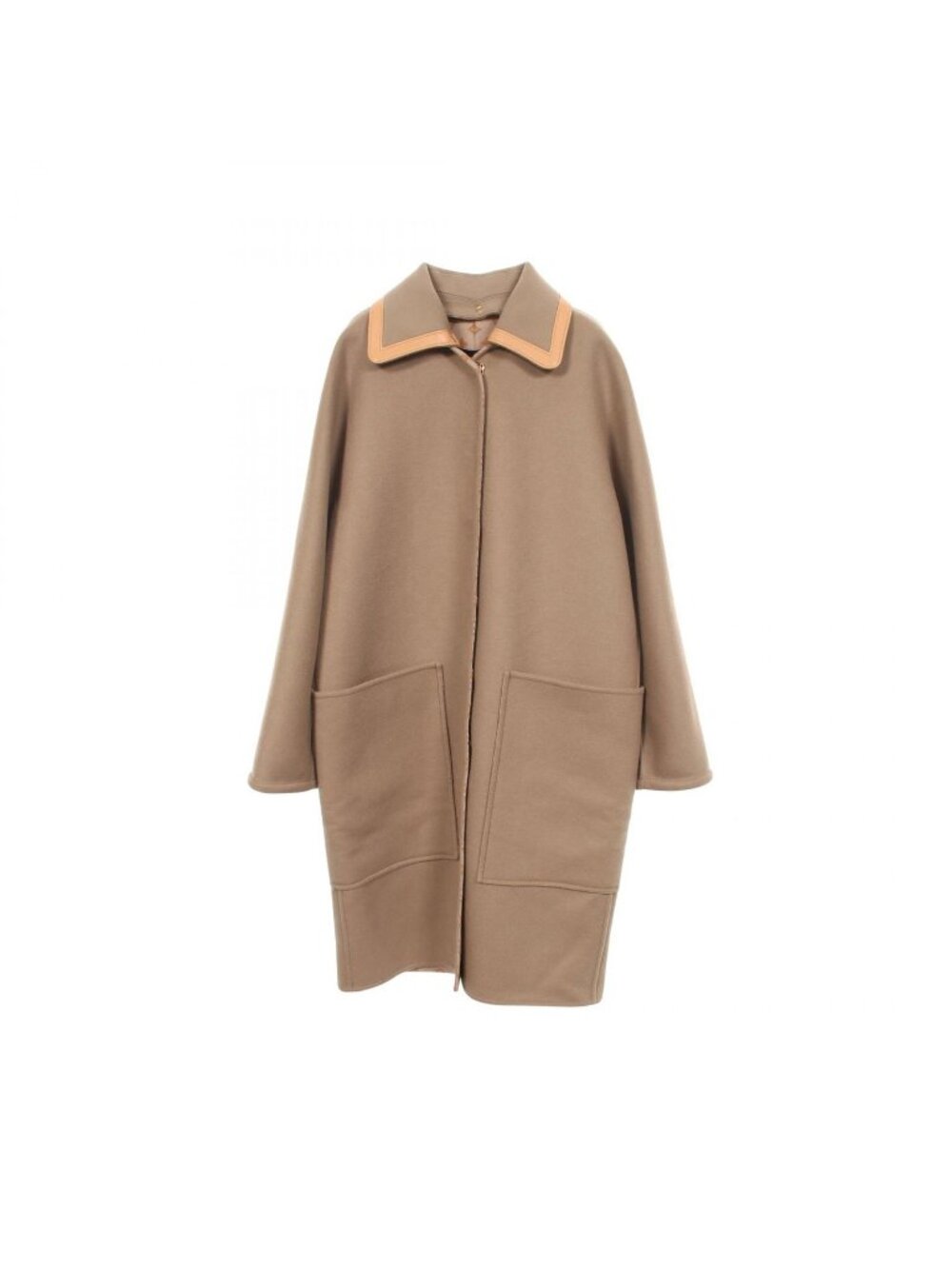 Louis Vuitton Removable Color Double Face Wool Silk Coat